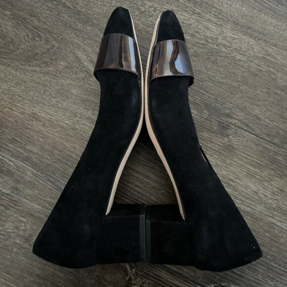 J. Mclaughlin 7 Ciara' Suede Tortoise Black Pumps $258 - Picture 5 of 6